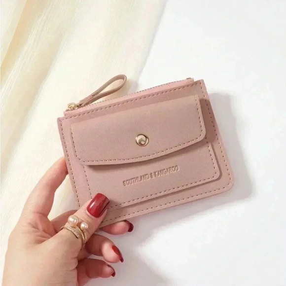 ⚠️Clearance Pink Flip Cover And Zipper Cardholder / Wallet - Picture 3 of 5